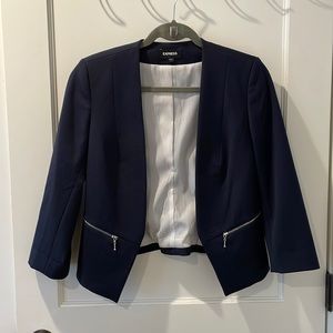 Express 🦋 Navy crop blazer